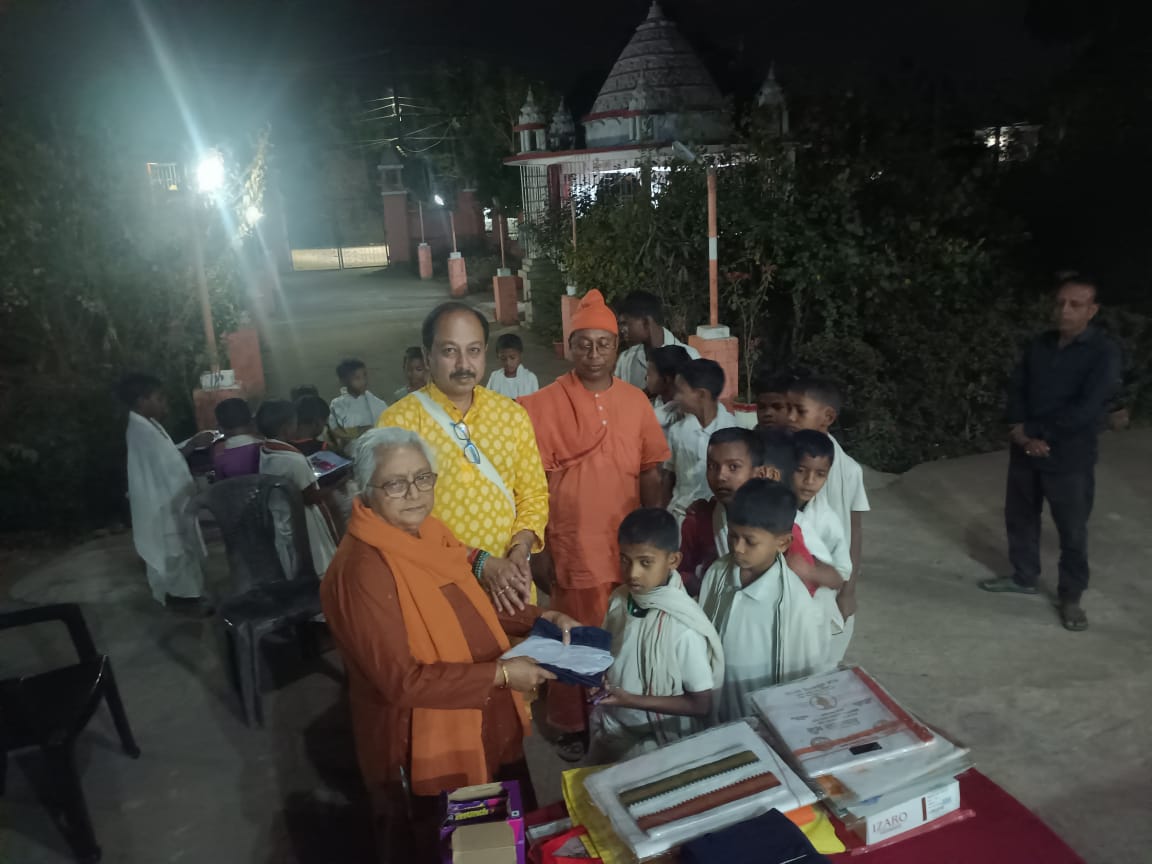 Mr. Chiranjib Ghosh participating in a community support activity